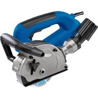 Blue and silver Draper Expert wall chaser with 125mm blade and ergonomic handle.