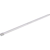Silver Draper Expert wobble extension bar, 3/8" square drive, 450mm length, sleek cylindrical design.