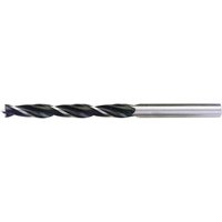 Draper Expert 7mm wood drill bit, featuring a silver shank and black spiral flutes for efficient drilling.