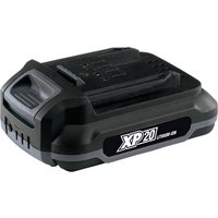 Black Draper Expert XP20 20V Li-ion battery, 2.0Ah, with gray accents and XP20 logo on the side.