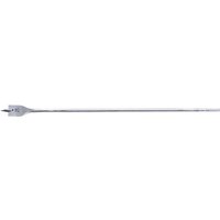 Draper extra long flat wood bit, 25mm, silver metal with pointed tip and flat blade for precise drilling.