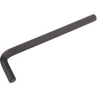 Black Draper extra long 12mm metric hexagon key with L-shaped design and smooth finish.
