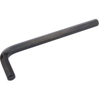 Black Draper extra long 17mm metric hexagon key with L-shaped design and smooth finish.
