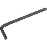 Black Draper extra long 7.0mm metric hexagon key with L-shaped design and smooth finish.