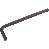 Black Draper extra long 8.0mm metric hexagon key with an L-shaped design and smooth finish.