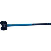 Blue Draper fibreglass shaft fencing hammer, 5.4kg, with black dual-sided head and ergonomic grip handle.