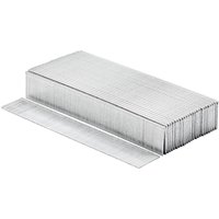 Galvanised Draper 18 gauge brad nails, silver, rectangular stack with one nail strip partially separated.