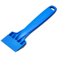 Blue Draper Glazing Shovel with wide flat blade and ergonomic handle featuring a hanging hole.