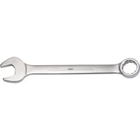 Silver Draper long pattern metric combination spanner, 100mm, with open-end and ring-end design.