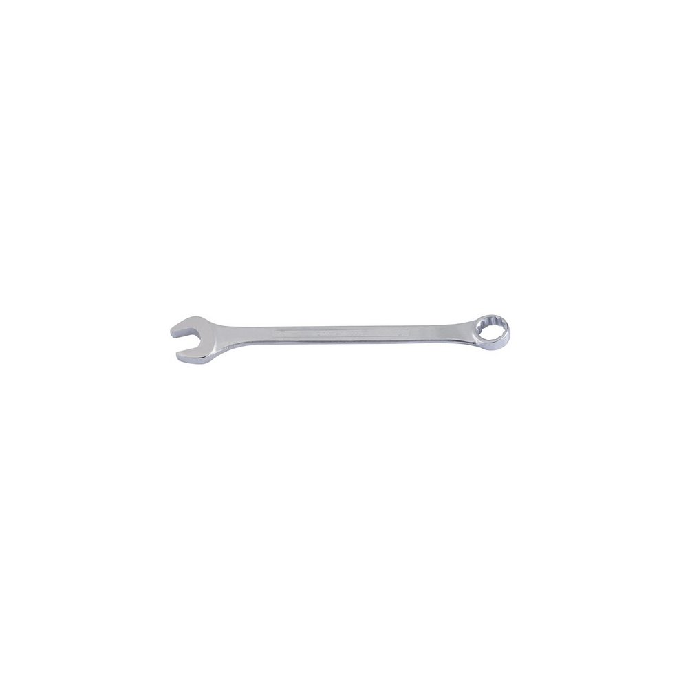 33mm heavy-duty long pattern metric combination spanner by Draper, featuring a polished chrome finish with an open end and a ring end for versatile use.