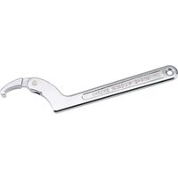 Silver Draper hook wrench with adjustable hook end, 51-121mm range, and engraved branding on the handle.