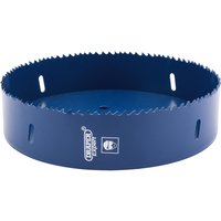 Blue Draper HSS bi-metal holesaw blade, 177mm diameter, with serrated edge and brand logo.