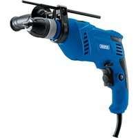 Blue Draper impact drill, 710W, with black handle, adjustable chuck, and side grip.