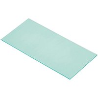 Rectangular transparent Draper inside PC lens for 02516 welding helmet, light green tint.