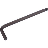 Black Draper 8.0mm metric hexagon and ball end hexagon key with L-shaped design and rounded ball tip.