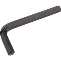 Black Draper 14mm metric hexagon key with L-shaped design and smooth finish.