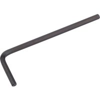 Black Draper 2.5mm metric hexagon key with L-shaped design and smooth finish.