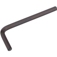 Black Draper 6.0mm metric hexagon key with L-shaped design and smooth finish.