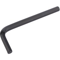 Black Draper 7.0mm metric hexagon key with L-shaped design and smooth finish.