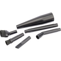 Draper Mini Cleaning Kit for WDV10 with black plastic nozzles, brushes, and extension tubes.