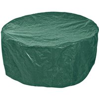 Green Draper OC6 small patio cover set, round shape, durable material, fits 1900 x 800mm furniture.