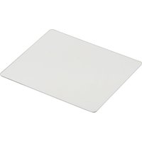 Clear rectangular Draper outside PC lens for welding helmet, smooth edges, transparent surface, Stock No. 02512.