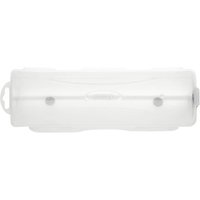 White Draper paint roller sleeve protective case, 9in/230mm, cylindrical with secure snap closures and carrying handle.