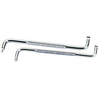 Angled silver screwdrivers set with plain slot and PZ type tips, featuring ergonomic handles and Draper branding.