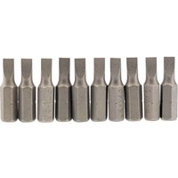 Draper Plain Slot Insert Bit 4.5mm 1/4" Hex 25mm Long Pack of 10 - image 3