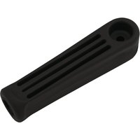 Black Draper plastic file handle, 110mm, with a rounded end and ribbed grip design.