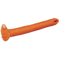 Orange Draper ranging line, 30m x 2.5mm, tightly coiled with frayed ends.
