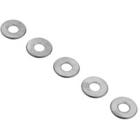 Five silver circular cutting wheels with central holes for Draper 38861 TCM Tile Cutter.