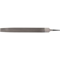 Gray Draper half round file, 6 x 300mm, with tapered end and textured surface for smoothing and shaping materials.