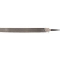 Draper Second Cut Hand File, 12 x 250mm, rectangular metal file with tapered end and fine teeth.