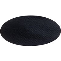 Black circular Draper self-adhesive hook and eye backed backing pad, 200mm diameter, textured surface.