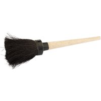 Draper Short Handled Tar Brush with a wooden handle and dense black bristles.