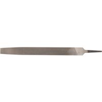 Draper Smooth Cut Flat File, 12 x 250mm, silver metal with tapered end and flat surface for precision filing.
