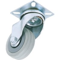 Draper 50mm Swivel Plate Fixing Rubber Castor - image 2