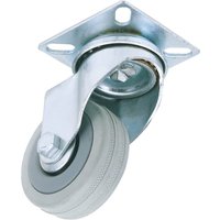 Draper 50mm Swivel Plate Fixing Rubber Castor - image 3