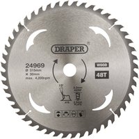 Draper TCT Circular Saw Blade for Wood 315mm 48T - image 3