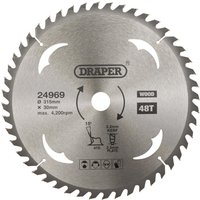 Draper TCT Circular Saw Blade for Wood 315mm 48T - image 4