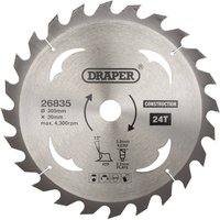 Draper TCT Construction Circular Saw Blade 305mm 24T - image 3