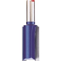 Blue and silver Draper TCT router bit, 1/4" straight, 12.7 x 25mm, with a red tip.