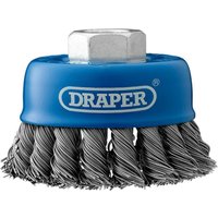 Draper Twist Knot Wire Cup Brush 80mm M14 - image 4