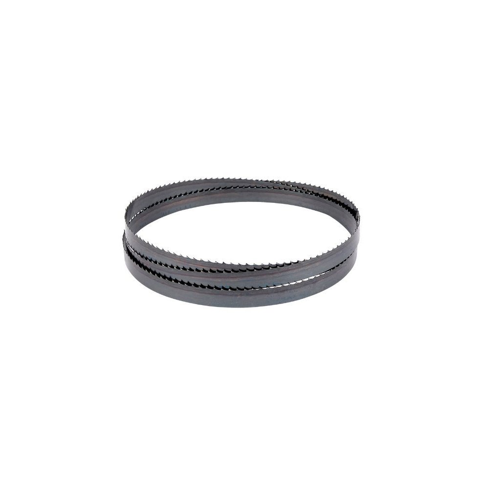 Draper 14259 bandsaw blade, measuring 1400mm x 1/2", features a dark metal finish with six skip teeth designed for efficient cutting.