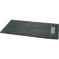 Black rectangular Draper Vibration Absorption Mat with textured surface and white logo in corner.