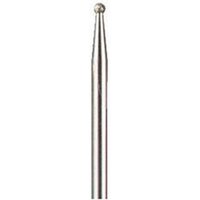 Dremel 2mm diamond wheel point, silver cylindrical tip with rounded end, pack of two.