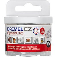 Dremel SC456B EZ SpeedClic pack with 12 metal cutting wheels, clear plastic case, red and white label.