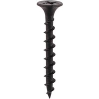 Black phosphate Timco drywall screw with coarse thread and collated design.
