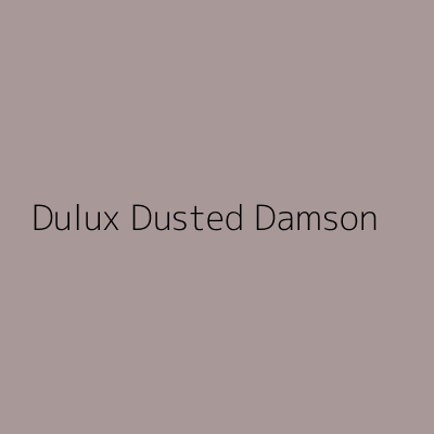 Dulux Colour Tester in Dusted Damson, 30ML, featuring a soft mauve hue with a matte finish, labeled clearly for easy identification.